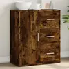 Image de vidaXL Buffet chêne fumé 60x31x70 cm bois d'ingénierie