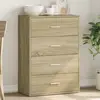 Image de vidaXL Buffet chêne sonoma 60x31x84 cm bois d'ingénierie