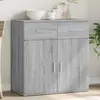 Image de vidaXL Buffet sonoma gris 79x38x80 cm bois d'ingénierie