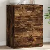 Image de vidaXL Buffet chêne fumé 60x39x80 cm bois d'ingénierie