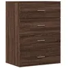 Image de vidaXL Buffet chêne marron 60x39x80 cm bois d'ingénierie