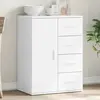 Image de vidaXL Buffet blanc 59x39x80 cm bois d'ingénierie