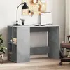 Image de vidaXL Bureau gris béton 102x50x75 cm bois d'ingénierie