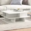 Image de vidaXL Table basse blanc 70x70x29 cm bois d'ingénierie