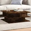 Image de vidaXL Table basse chêne fumé 70x70x29 cm bois d'ingénierie