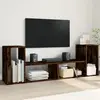 Image de vidaXL Meubles TV 2 pcs chêne fumé 75x30x50 cm bois d'ingénierie