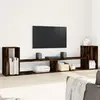 Image de vidaXL Meubles TV 2 pcs chêne fumé 100x30x50 cm bois d'ingénierie