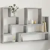 Image de vidaXL Étagère murale gris béton 96x12x64 cm bois d'ingénierie
