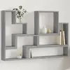 Image de vidaXL Étagère murale sonoma gris 96x12x64 cm bois d'ingénierie