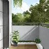 Image de vidaXL Écran d'intimité de balcon gris 400x75 cm PVC