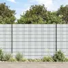 Image de vidaXL Brises-vues de jardin 10 pcs gris clair 252,5x19 cm PVC
