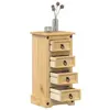 Image de vidaXL Table de chevet Corona 35x32,5x74 cm bois de pin massif