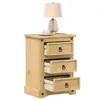 Image de vidaXL Table de chevet Corona 45x35x64 cm bois de pin massif