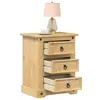 Image de vidaXL Table de chevet Corona 53x39x66 cm bois de pin massif