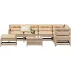 Image de vidaXL Salon de jardin 8 pcs avec coussins Bois de pin massif
