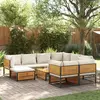 Image de vidaXL Salon de jardin avec coussins 10 pcs bois d'acacia solide