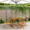 Image de vidaXL Chaises pliables de jardin 4 pcs gris bois d'acacia massif