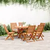 Image de vidaXL Chaises de jardin pliantes lot de 6 51x66x95 cm bois d'acacia