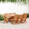 Image de vidaXL Chaises de jardin pliantes lot de 8 51x66x95 cm bois d'acacia