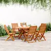 Image de vidaXL Chaises de jardin pliantes lot de 6 57x66x95 cm bois d'acacia