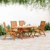 Image de vidaXL Chaises inclinables de jardin lot de 4 bois massif acacia