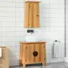 Image de vidaXL Ensemble de meubles de salle de bain 2 pcs bois de pin massif