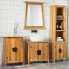 Image de vidaXL Ensemble de meubles de salle de bain 4 pcs bois de pin massif