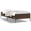 Image de vidaXL Cadre de lit sans matelas chêne marron 100x200 cm