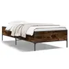 Image de vidaXL Cadre de lit sans matelas chêne fumé 90x190 cm