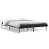 Image de vidaXL Cadre de lit sans matelas noir 140x200 cm