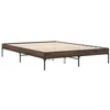 Image de vidaXL Cadre de lit sans matelas chêne marron 140x200 cm