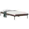 Image de vidaXL Cadre de lit sans matelas chêne marron 90x200 cm