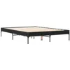 Image de vidaXL Cadre de lit sans matelas noir 120x190 cm