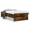 Image de vidaXL Cadre de lit sans matelas chêne fumé 100x200 cm