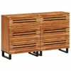 Image de vidaXL Buffets 2 pcs 60x34x75 cm bois d'acacia massif