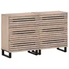 Image de vidaXL Buffets 2 pcs 60x34x75 cm bois massif de manguier