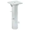 Image de vidaXL Base de parasol enterré argenté 16x16x39,5 cm acier
