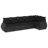 Image de vidaXL Salon de jardin 6 pcs avec coussins noir résine tressée