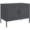 Image de vidaXL Meuble TV anthracite 68x39x50,5 cm acier