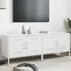 Image de vidaXL Meubles TV 2 pcs blanc 68x39x50,5 cm acier