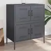 Image de vidaXL Buffet anthracite 68x39x79 cm acier