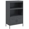 Image de vidaXL Buffet haut anthracite 68x39x113 cm acier