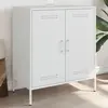 Image de vidaXL Buffet blanc 68x39x79 cm acier