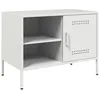 Image de vidaXL Tv-meubel 68x39x50,5 cm staal wit