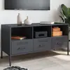 Image de vidaXL Meuble TV anthracite 100,5x39x50,5 cm acier