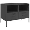 Image de vidaXL Tv-meubel 68x39x50,5 cm staal zwart