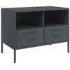 Image de vidaXL Tv-meubel 68x39x50,5 cm staal antracietkleurig
