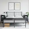 Image de vidaXL Tables de chevet 2 pcs anthracite 36x39x68 cm acier