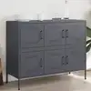 Image de vidaXL Buffet anthracite 100,5x39x79 cm acier