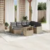 Image de vidaXL Salon de jardin avec coussins 8 pcs beige résine tressée
